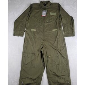 Rothco Flight Suit Men's Medium Work Coveralls Overalls Jump Military Flightsuit